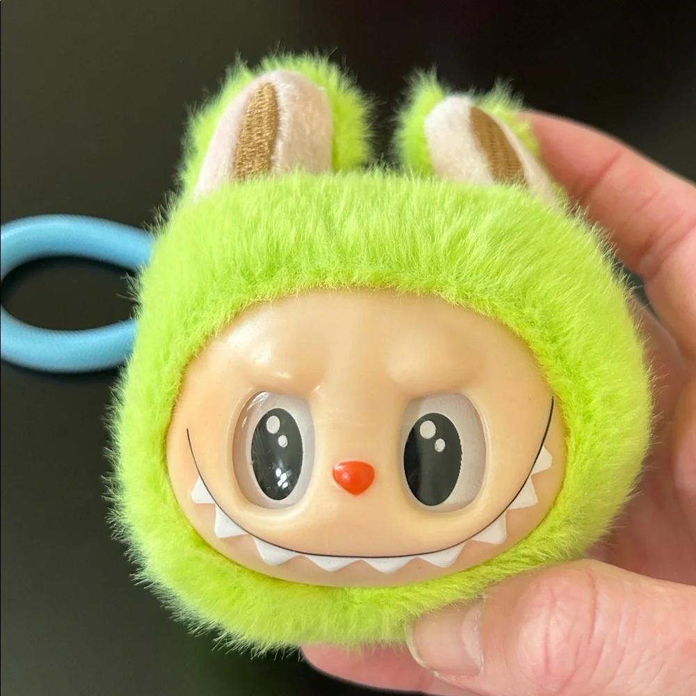 Labubu Little Monster Singing Light Up Bagcharm - Green New - Picture 4 of 15